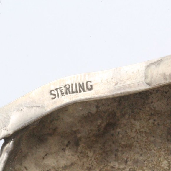 Rare! Gary Edwards Navajo Sterling Silver Trade Beads Buffalo Head Cuff Bracelet - Picture 10 of 11